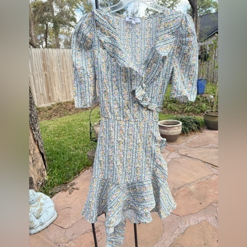 ▶️ Talulah ◀️ ruffle  cottage core prairie wrap dress. Size medium